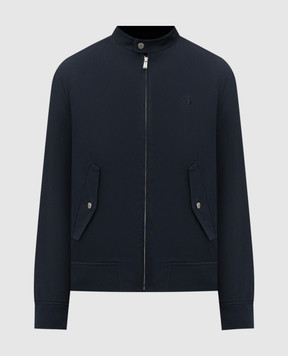 Trussardi Синя куртка з вишивкою емблеми R027M000051NMC408T49