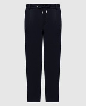 Bilancioni Синие брюки-карго из хлопка BE26P1DR2ST