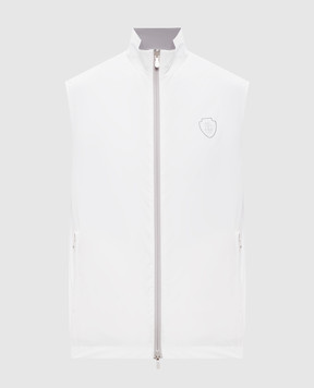 Brunello Cucinelli Двухсторонний жилет с вышивкой эмблемы MM49A7460F