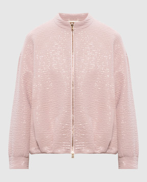 Herno Розовая куртка с пайетками GI000385D12862S