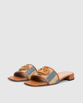 Valentino Коричневі мюлі емблемою 8W2S0LT0IPL