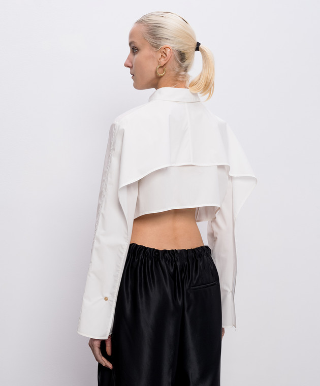 Khaite Белая укороченная рубашка Fritz 2464195 изображение 4