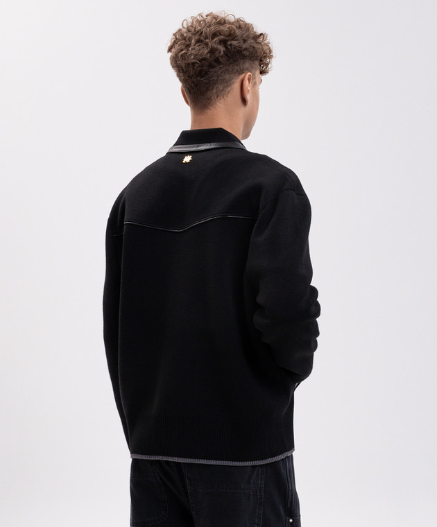 AMIRI Черная куртка из шерсти AM426KN025 изображение 4