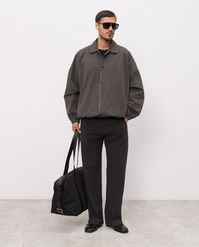 Fear of God Серая куртка с принтом логотипа FG9M64658BCG