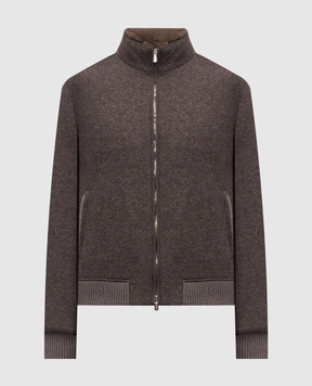 Enrico Mandelli Коричневая куртка с кашемиром 2T704B5428