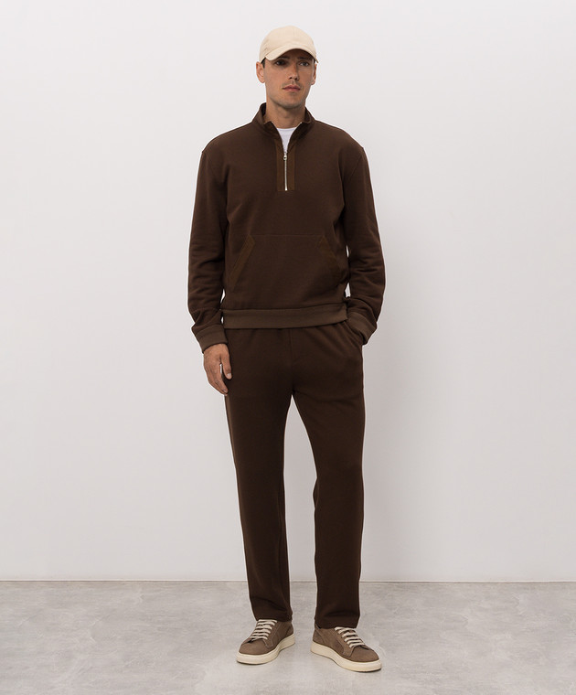 Brett Johnson Коричневий світшот з блискавкою FW26J07JAR10CHE зображення 2