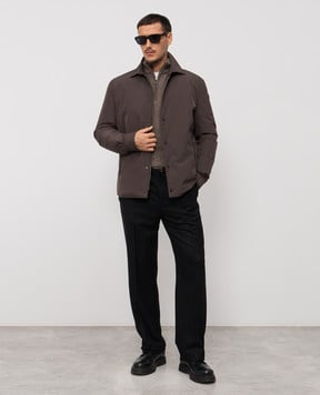 Moncler Чорні штани з вовни з логотипом K20912A0004354272