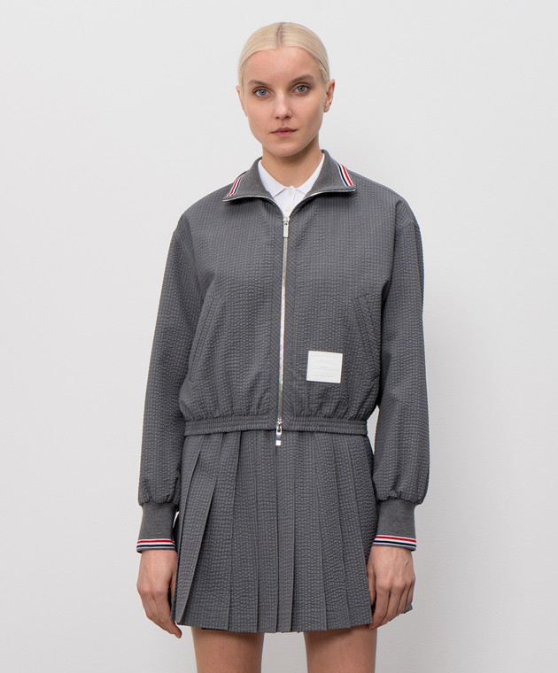 Thom Browne Серая куртка из шерсти FBC952A06455 изображение 3