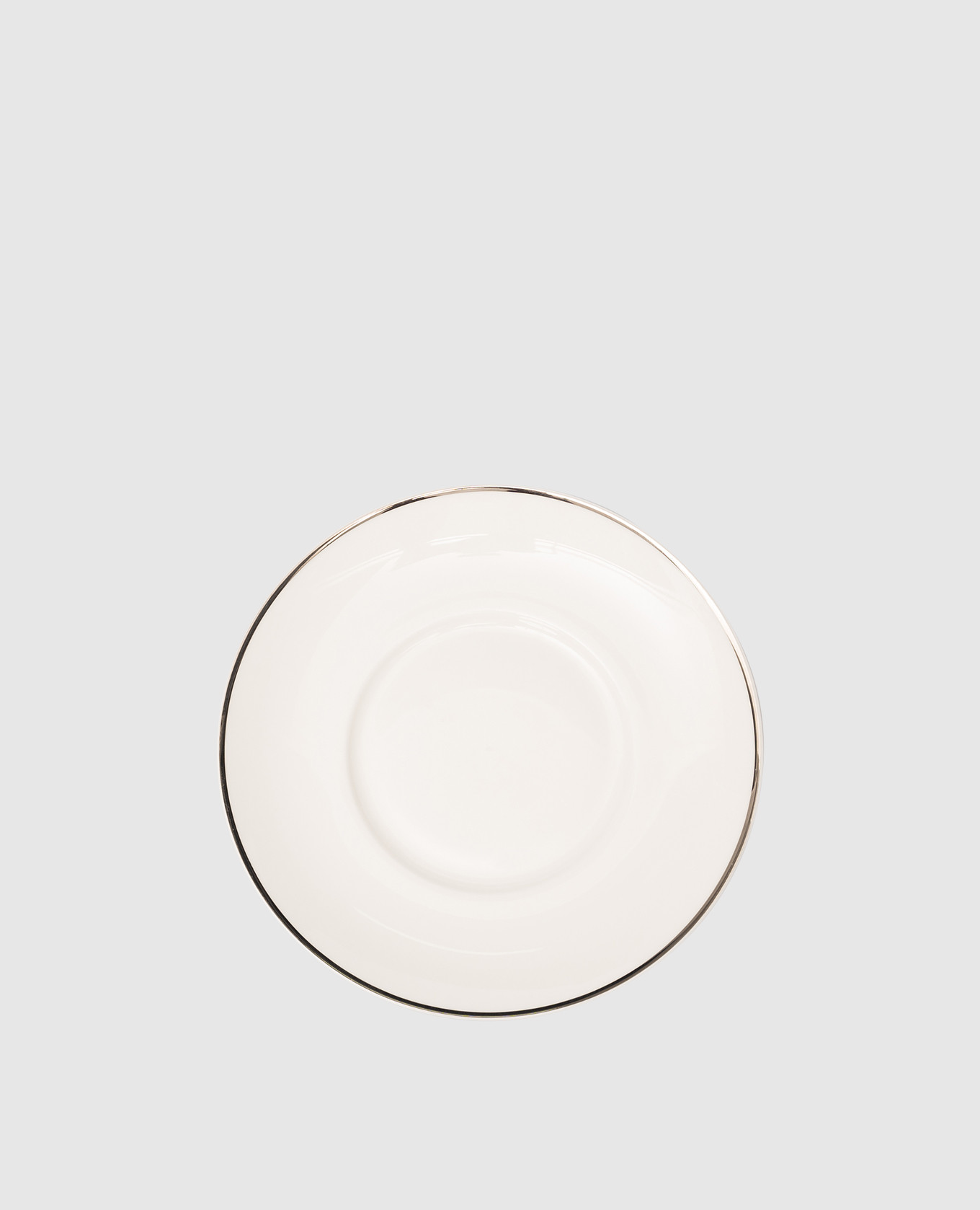 Біле порцелянове блюдце для чашки для чаю Ducale