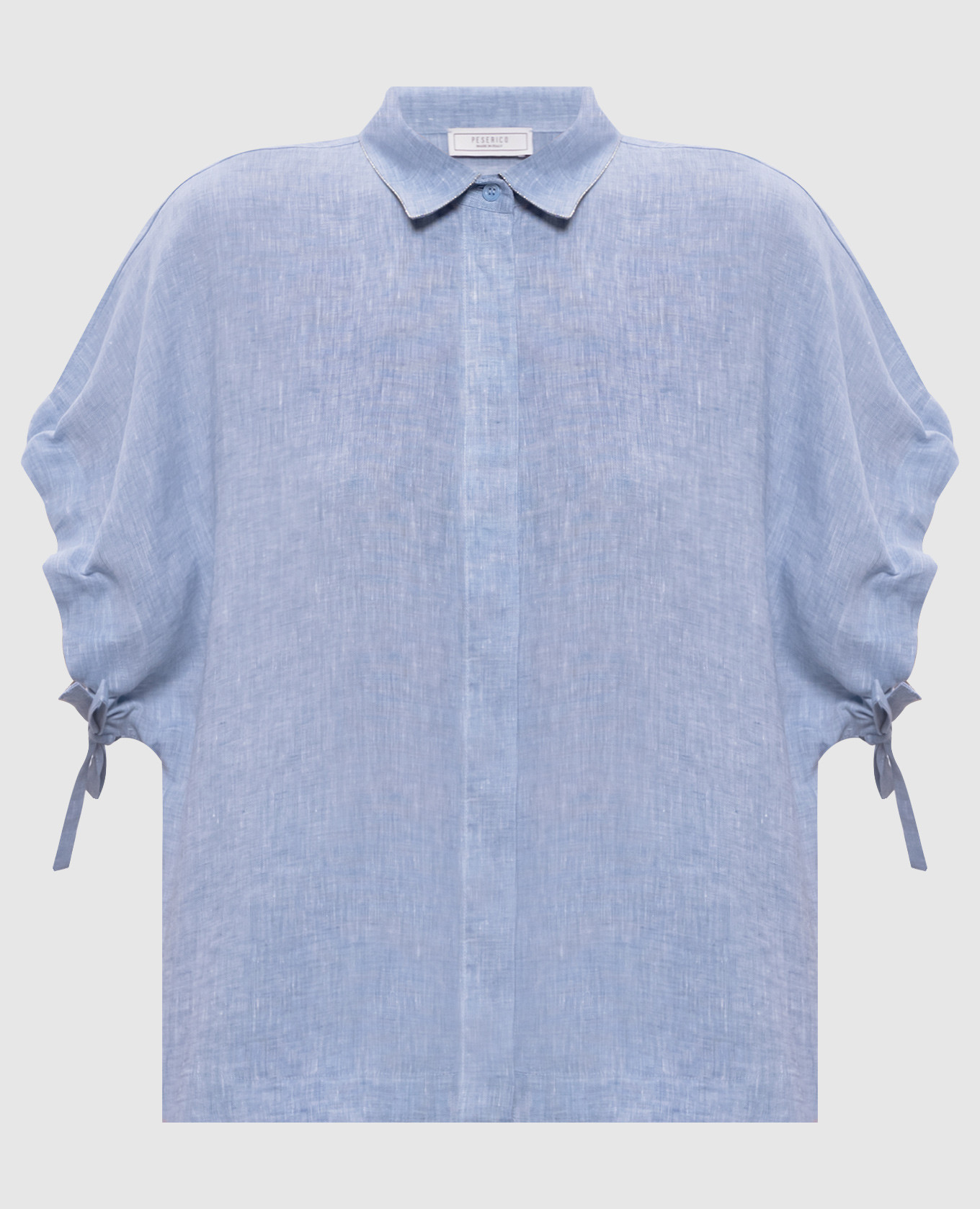 

Голубая рубашка из льна, Голубой, Рубашки