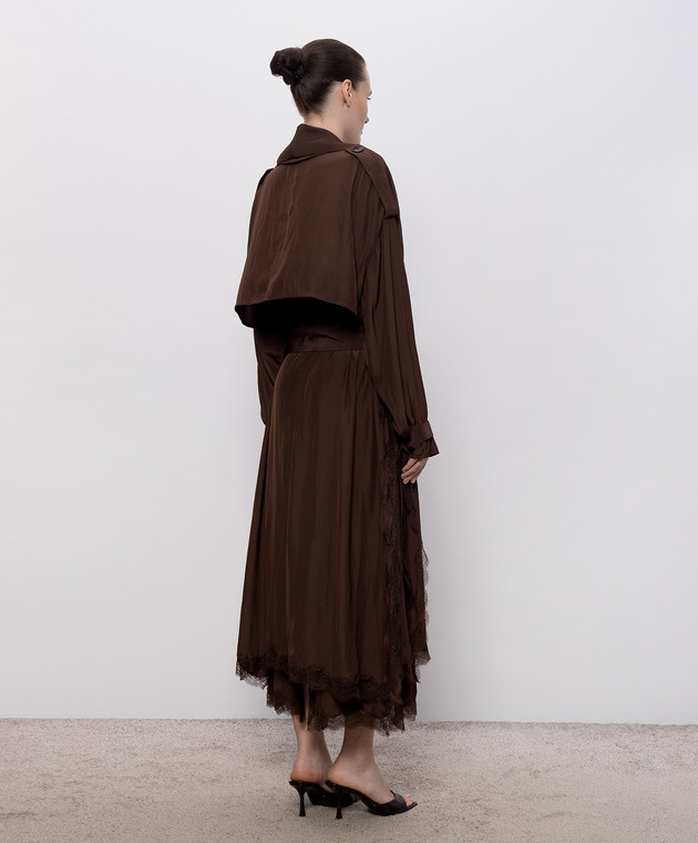 16Arlington Коричневое пальто Tawny C085SS2601 изображение 4