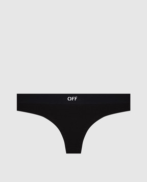 Off-White Черные бикини в логотипе шаблон OWUC002F25JER001