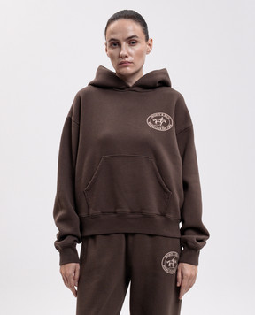 Sporty & Rich Коричневе худі Elaine Riding Club ST11083244BR03w