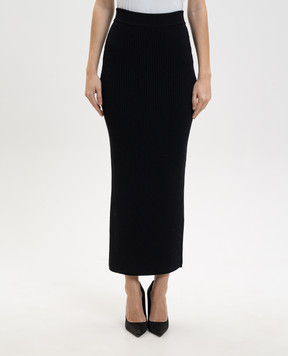 Balmain Черная юбка GF1LE655KJ29