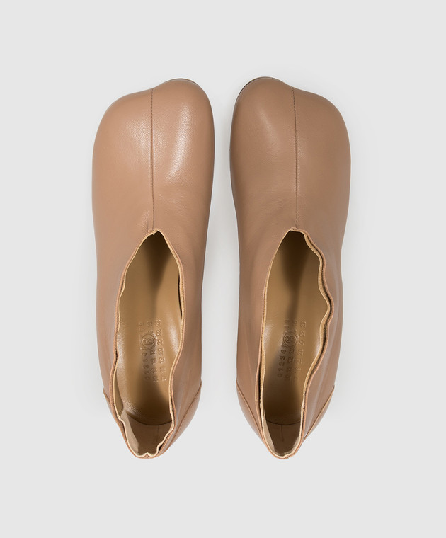 Maison Margiela MM6 Коричневые кожаные туфли S59WL0107P7557 изображение 4