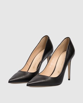 Babe Pay Pls Черные кожаные туфли 201119KO