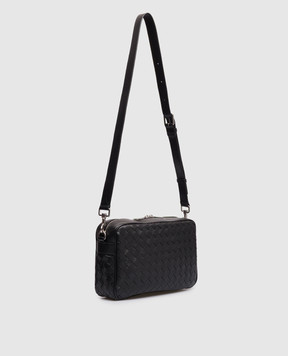 Bottega Veneta Чорна шкіряна сумка Intrecciato 755925V2HL1