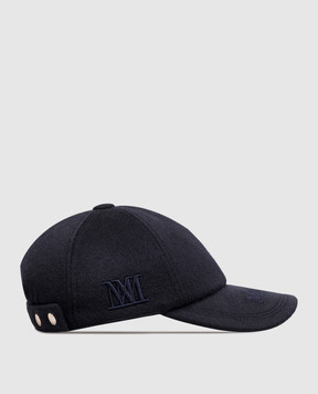 Max Mara Синяя кепка LANCIA из кашемира MXALANCIA