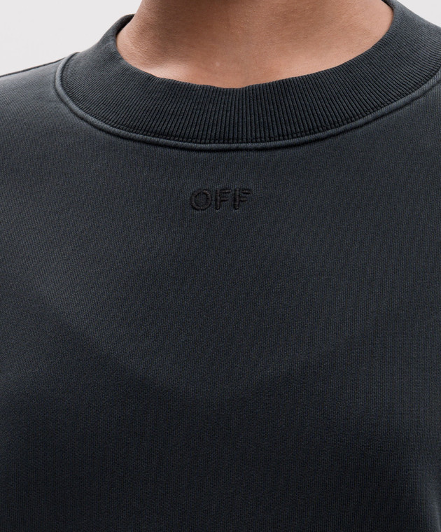 Off-White Сірий світшот 2FE00457T зображення 5
