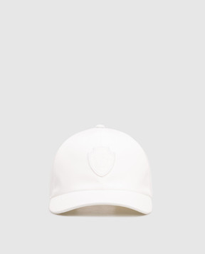 Brunello Cucinelli Біла кепка з нашивкою емблеми MCAP9T002