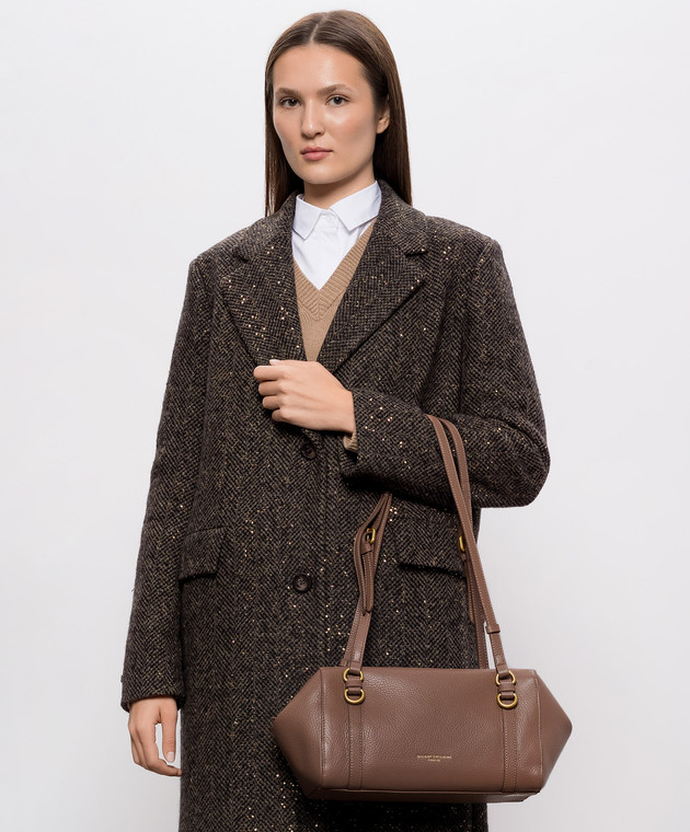 Gianni Chiarini Шкіряна сумка-тоут TERRY коричневого кольору BS12230COMMGRN зображення 2