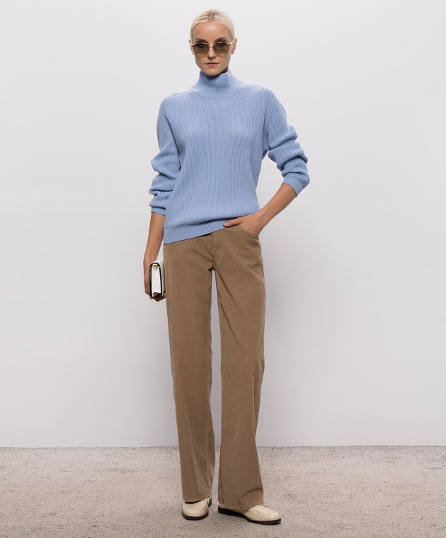 Dondup Голубой свитер Dolcevita DT458M00988D002 изображение 2