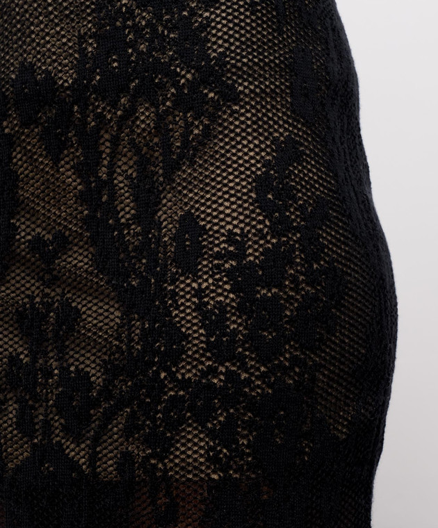 Twinset Черная юбка в узоре 262TF3032 изображение 5