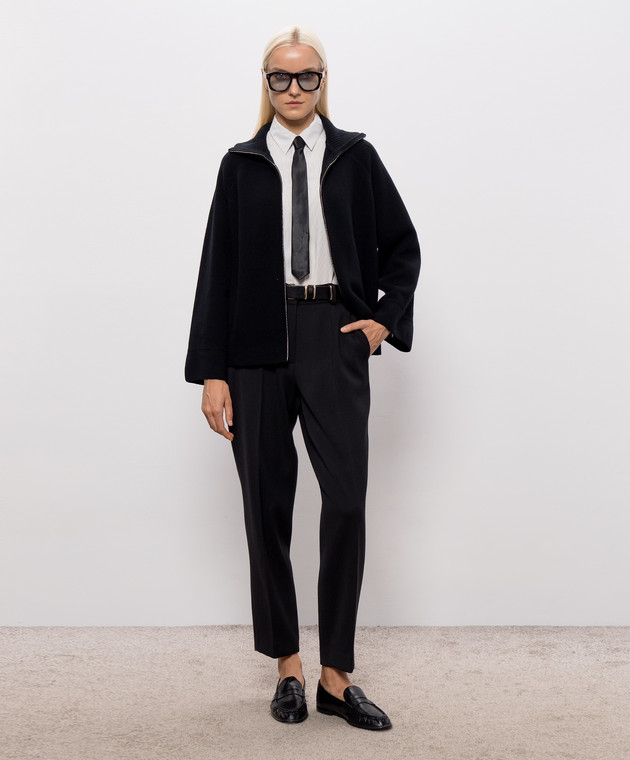 Allude Чорний кардиган з вовни та кашеміру 26517602 зображення 2