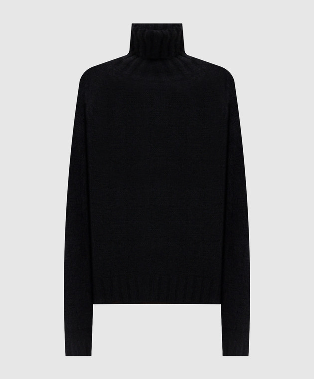 Allude Чорний светр з кашеміру та шовку 26577022