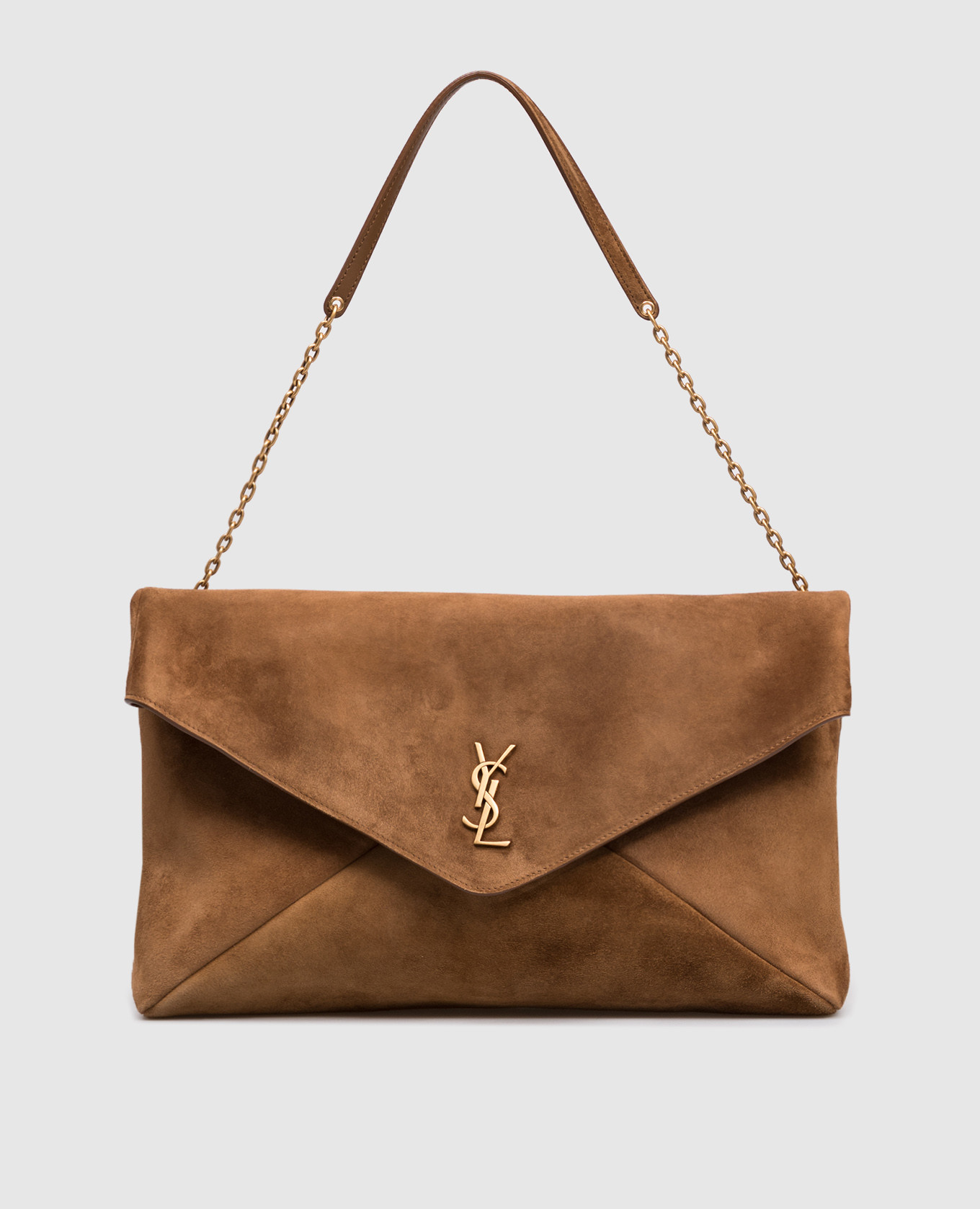 

Замшевая коричневая сумка CASSANDRE, Коричневый, Сумки на плечо