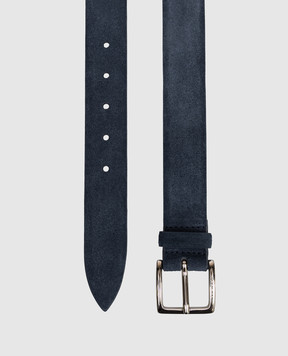 Orciani Синій замшевий ремінь Amalfi U08211AMF