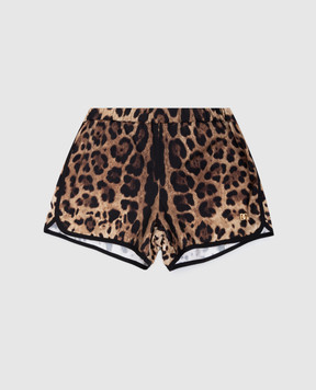Dolce&Gabbana Дитячі коричневі шорти в принт L5J845ONO11812+