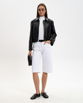 Dondup Черная кожаная куртка Giubbino DJ782PL0677DXXX