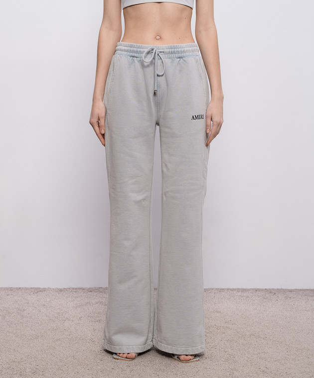 AMIRI Сірі спортивні штани з вишивкою логотипа AWBMPA1028 зображення 3