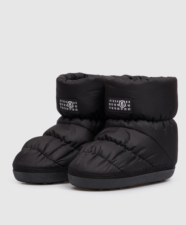Maison Margiela MM6 Дитячі чорні стьобані чоботи 839493639 зображення 2