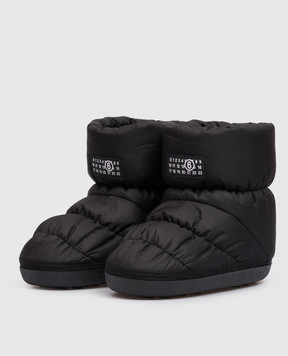 Maison Margiela MM6 Дитячі чорні стьобані чоботи 839493639