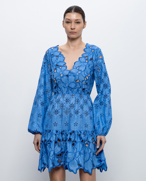 Ermanno Scervino Life Синя сукня з вишивкою бродері D484Q607QYD