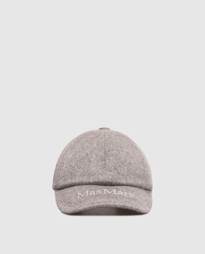 Max Mara Серая кепка LANCIA из кашемира MXALANCIA