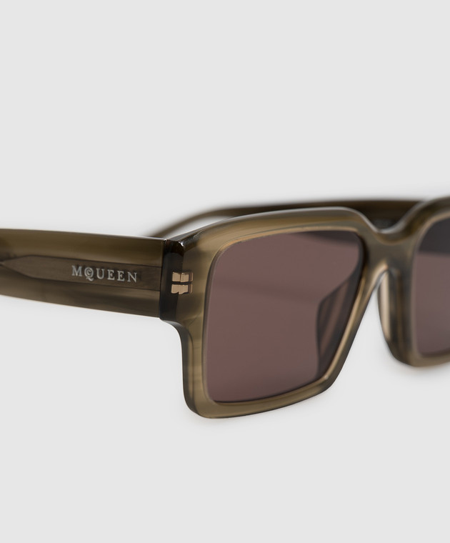 Alexander McQueen Зеленые очки A009S5J0749 изображение 4