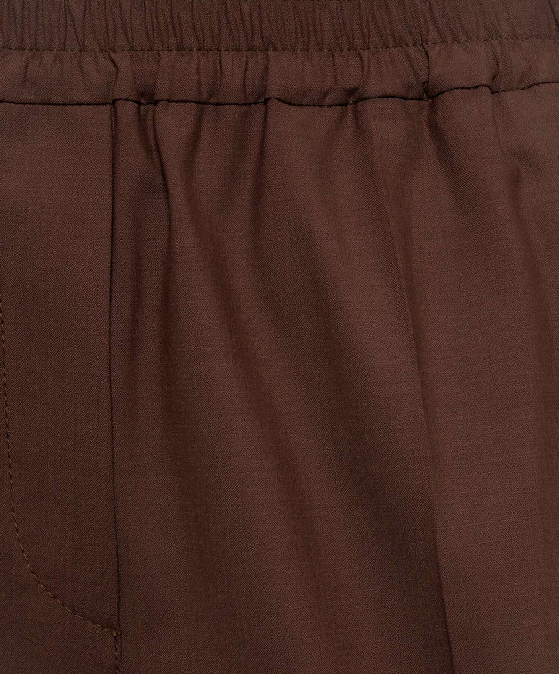 Brunello Cucinelli Коричневые брюки с шерстью M0W07P9002 изображение 5
