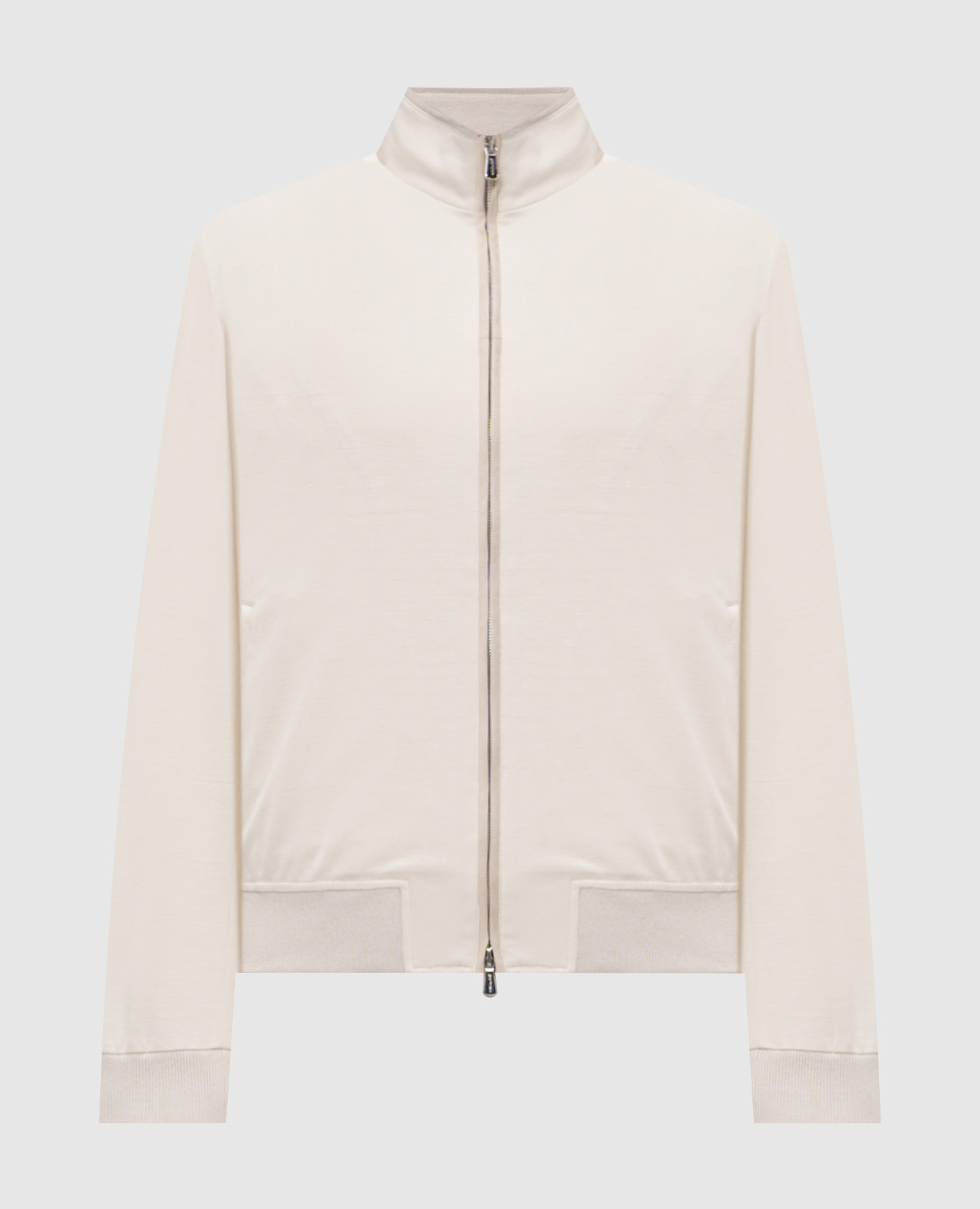 Бежевая куртка из шерсти