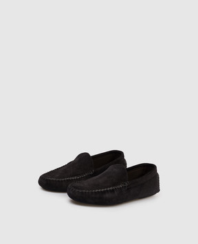 The Row Черные замшевые мокасины New Lucca F1824L805