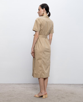 Twinset Бежева сукня-сорочка 261TT2236