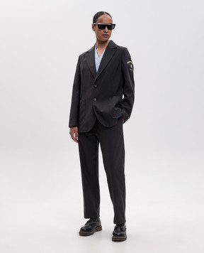 Maison Margiela MM6 Черный жакет с шерстью S52BN0159M36006