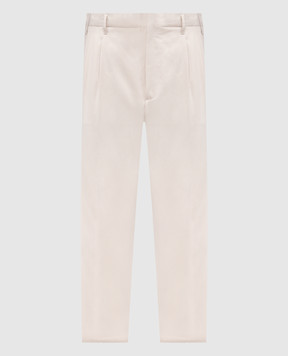 Brunello Cucinelli Бежеві штани з бавовни ME265S2450