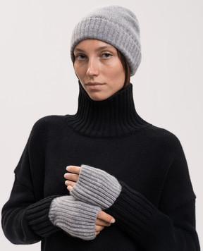 Allude Сірі мітенки з кашеміру 26511227