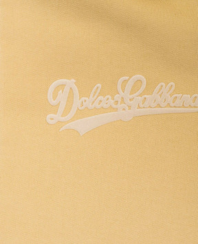 Dolce&Gabbana Дитяча жовта спортивна куртка з фактурним логотипом L4JWNOG7PWP812+