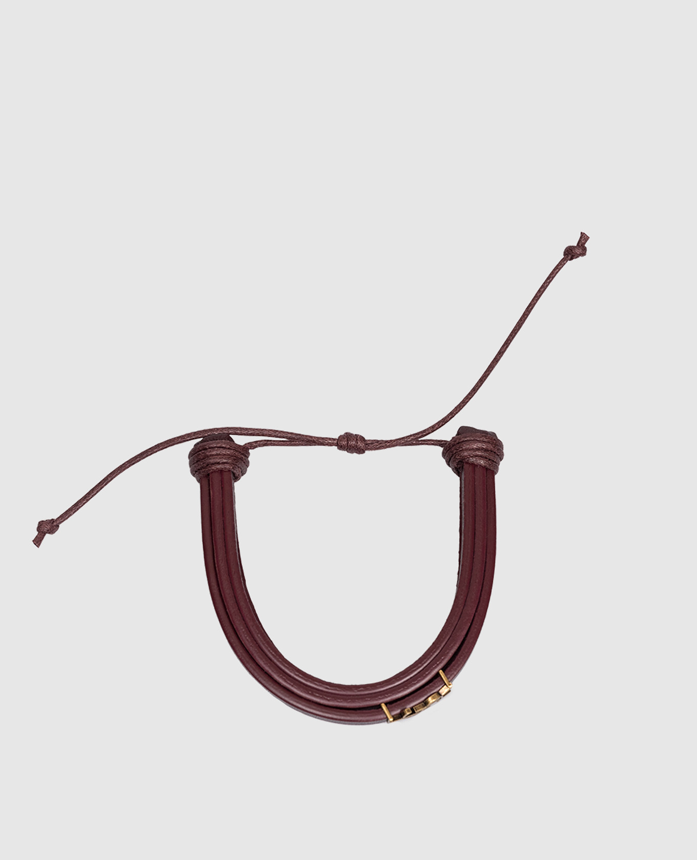 

Бордовый кожаный браслет CASSANDRE, Браслеты