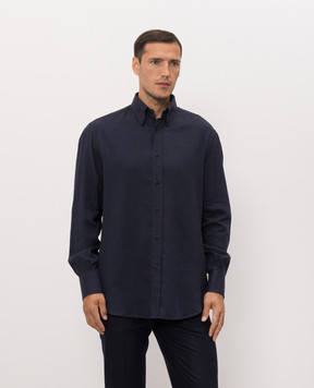 Brunello Cucinelli Синя сорочка MY6370038