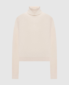 Brunello Cucinelli Бежевий светр з вовни, кашеміру та шовку M16129313P